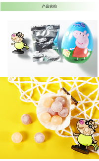 小猪佩奇惊奇蛋果汁软糖10g 3个 奇趣蛋儿童零食玩具糖果社会人