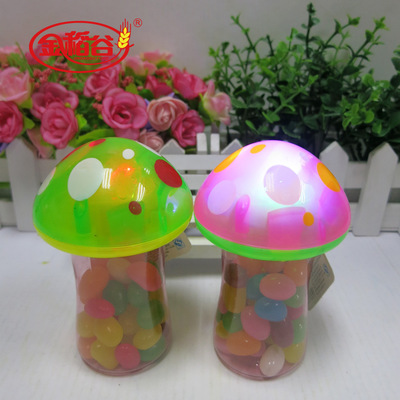 厂家直销50克海绵宝宝啫喱豆及闪光蘑菇玩具糖 创新零食与乐趣的完美结合